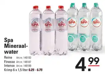 Sligro Spa Mineraalwater aanbieding