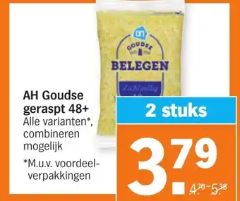 Albert Heijn Goudse geraspt 48+ aanbieding