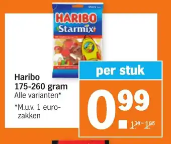 Albert Heijn Haribo 175-260 gram aanbieding