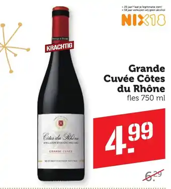 CoopCompact Grande Cuvée Côtes du Rhône fles 750 ml aanbieding