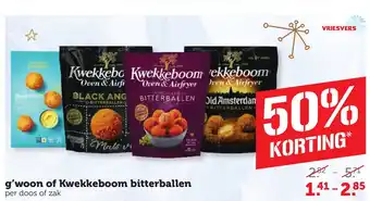 CoopCompact g'woon of Kwekkeboom bitterballen aanbieding