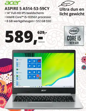 Paradigit Acer Aspire 5 A514-53-59CY aanbieding