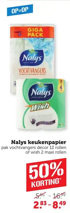 CoopCompact Nalys keukenpapier aanbieding