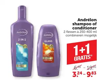 CoopCompact Andrélon shampoo of conditioner aanbieding