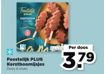 PLUS Kerstboomijsjes doos 6 stuks aanbieding