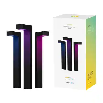 Coolblue Hombli 3x slimme padverlichting voor buiten - starterkit aanbieding