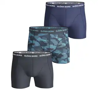 Plutosport Björn borg shadeline sammy boxershorts (3-pack) aanbieding