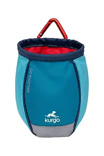 Amazon Kurgo go stuff it treattas, handsfree trainingszakje voor honden, inclusief riemclip en karabijnhaak, machinewasbaar, blauw/r aanbieding