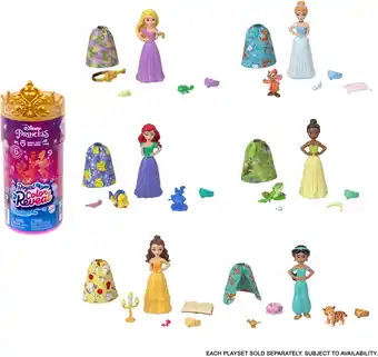 Amazon Disney prinses speelgoed, koninklijke kleurverrassing pop met 6 uitpakverrassingen, vriendenreeks met personagefiguur uit dis aanbieding