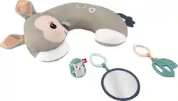 Amazon Fisher-price hjj16 fawn speelkussen voor liggend spelen met spiegel, bijtring en egelrammelaar, babyspeelgoed voor pasgeboren aanbieding