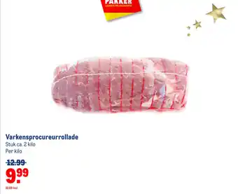 Makro Varkensprocureurrollade aanbieding