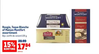 Makro Rougie, Toque Blanche of Maison Montfort assortiment aanbieding