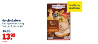 Makro Gevulde kalkoen aanbieding