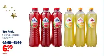 Makro Spa Fruit Folie 6 petflessen à 1,25 liter aanbieding