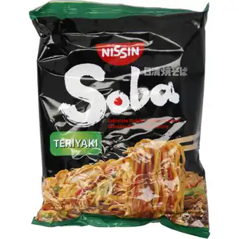 Dekamarkt Nissin soba noodles teriyaki aanbieding