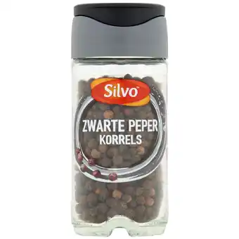 Dekamarkt Silvo peper zwart hele korrels aanbieding