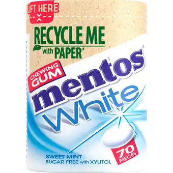 Dekamarkt Mentos gum white sweetmint aanbieding