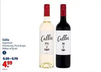 Makro Callia aanbieding