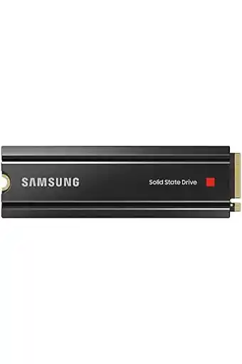 Amazon Samsung 980 pro 2 tb heatsink pcie 4.0 (tot 7.000 mb/s) nvme m.2 (2280) interne solid state drive (ssd) (mz-v8p2t0cw) aanbieding