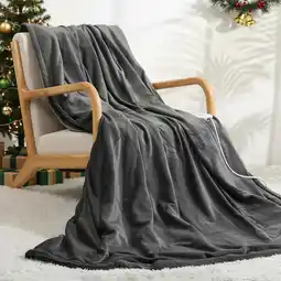 Amazon Elektrisch verwarmde deken flanel groot 150 * 200 cm, verwarmde deken met 4 warmteniveaus, temperatuurregeling en automatisch aanbieding