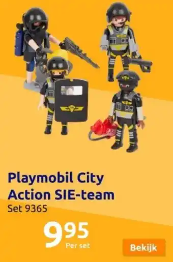 Action Playmobil City Action SIE-team aanbieding