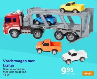 Action Vrachtwagen met trailer aanbieding