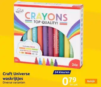 Action Craft Universe waskrijtjes aanbieding