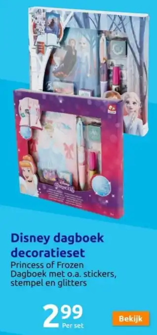 Action Disney dagboek decoratieset aanbieding