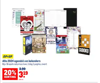 Makro Alle 2024 agenda's en kalenders aanbieding