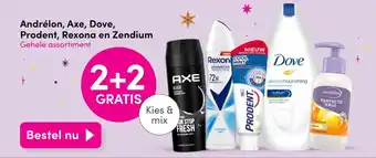 DA Andrélon, Axe, Dove, Prodent, Rexona en Zendium aanbieding