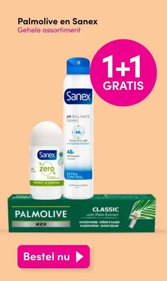 DA Palmolive en Sanex Gehele assortiment aanbieding