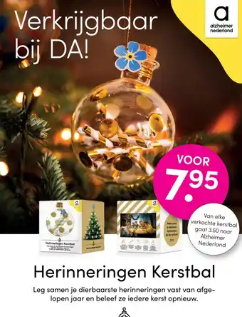 DA Herinneringen Kerstbal aanbieding