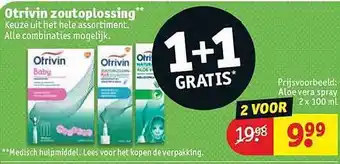 Kruidvat Otrivin zoutoplossing 100ml aanbieding