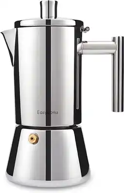 Amazon Easyworkz stovetop espresso maker 520ml roestvrijstalen moka pot koffiezetapparaten,12 kopjes aanbieding