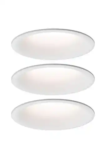 Amazon Paulmann 99931 led inbouwlamp calla rond 3 stuks incl. 3x6,5w ip65 dimbaar inbouwspot wit mat kastlicht kunststof inbouwlamp  aanbieding