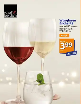 Action Wijnglazen Enchanté aanbieding