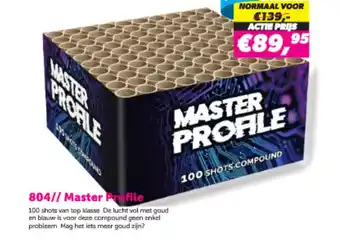 Meester Vuurwerk 804// Master Profile aanbieding