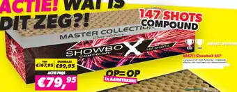 Meester Vuurwerk 1667// Showbox 147 aanbieding