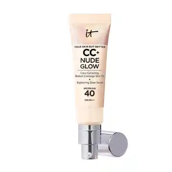 Douglas It cosmetics your skin but better cc+ nude glow medium coverage skin tint + glow serum spf40 aanbieding