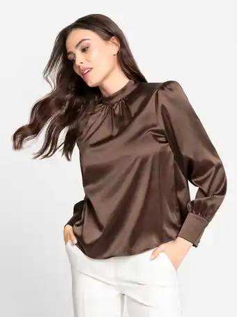 Heine Blouse in chocolade van heine aanbieding