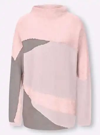 Heine Pullover in ecru/hortensia gedessineerd van heine aanbieding