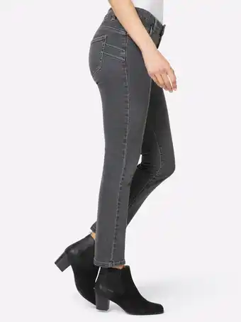 Heine Push-up jeans in grey denim van heine aanbieding