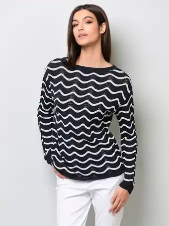 Klingel Trui alba moda marine/wit aanbieding