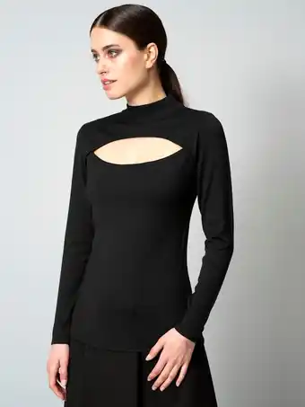 Klingel Trui met cut-out alba moda zwart aanbieding