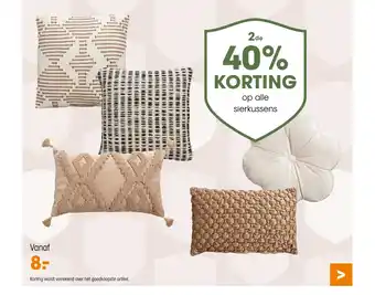 Kwantum Op alle sierkussens aanbieding