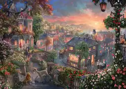 Amazon Schmidt thomas kinkade: disney - lady and the tramp jigsaw puzzle (1000-piece) aanbieding