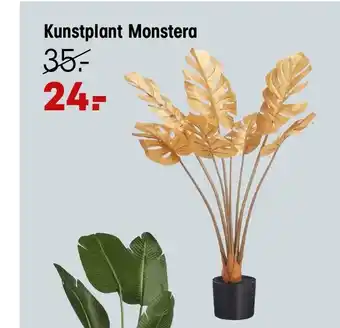 Kwantum Kunstplant Monstera aanbieding