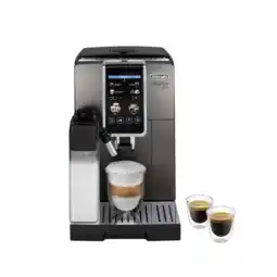 MediaMarkt De longhi dinamica plus ecam380.95.tb volautomatische espressomachine titanium zwart aanbieding