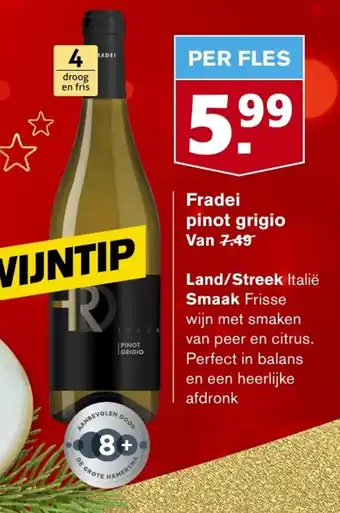 Hoogvliet Fradei pinot grigio aanbieding