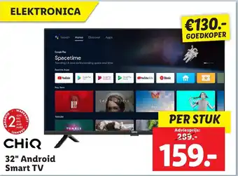 Lidl CHIQ 32" Android Smart TV aanbieding